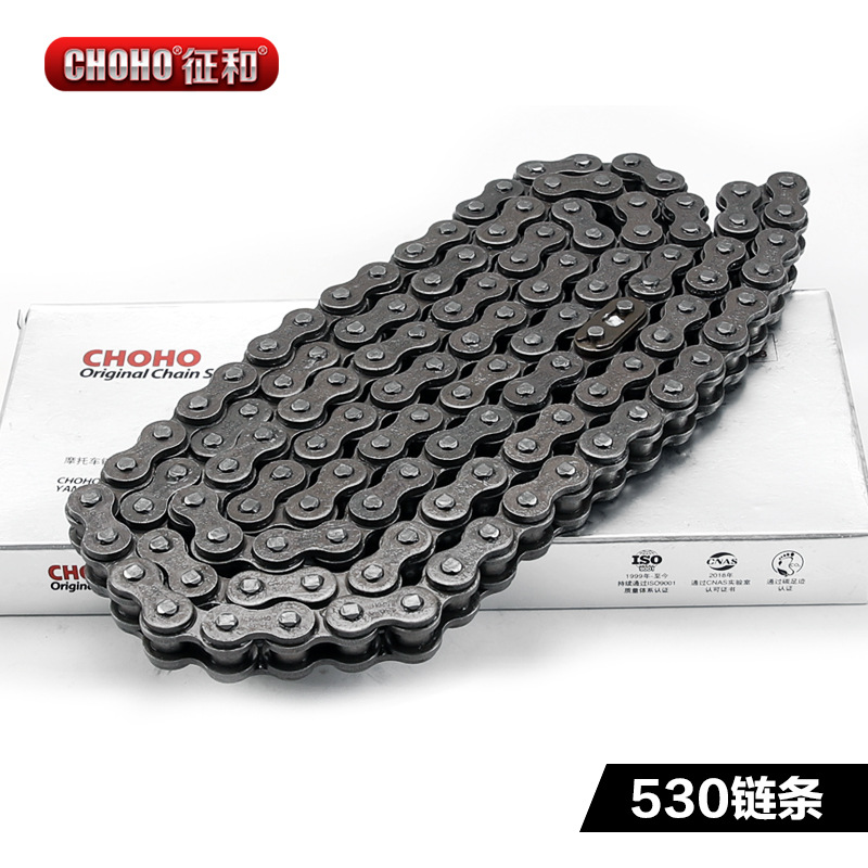 Zhenghe motocicleta engrosada cadena de transmisión 428H 520 530 instalación original 110 125 150