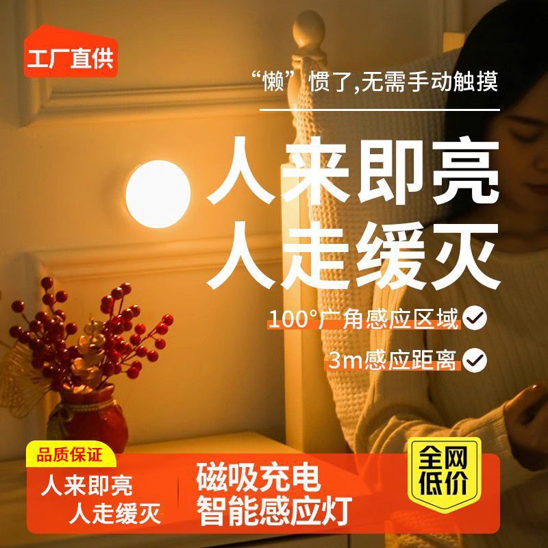 Human body induction lights