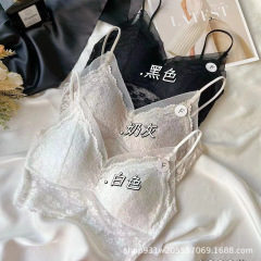 6223 fixed triangular thin cup lace beautiful back-wrapped bust tube top V-neck adjustable thin strap backless sexy lingerie