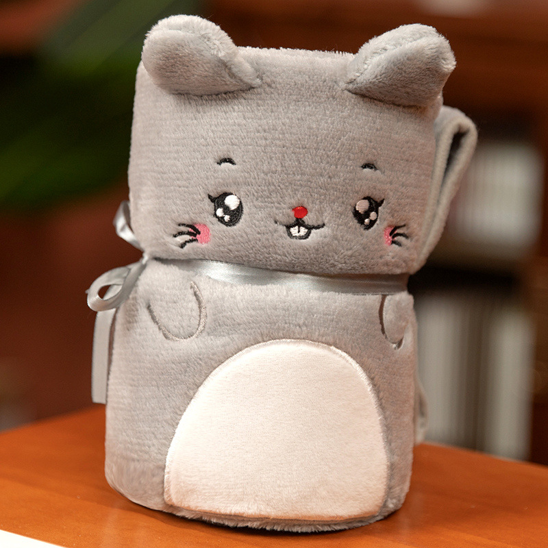 Lindo rollo de aguacate manta siesta manta franela aire acondicionado manta empresa actividad pequeño regalo niños Manta