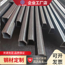 冷拉冷拔异形钢管 路灯智慧灯杆 凹凸 鸭蛋椭圆钢管 护栏专用