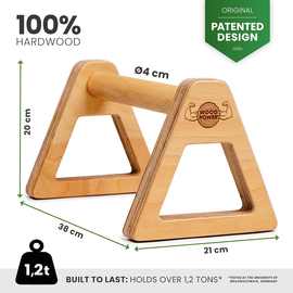 家用木质俯卧撑锻炼健身器材倒立平衡训练训练器实木男士俄挺架