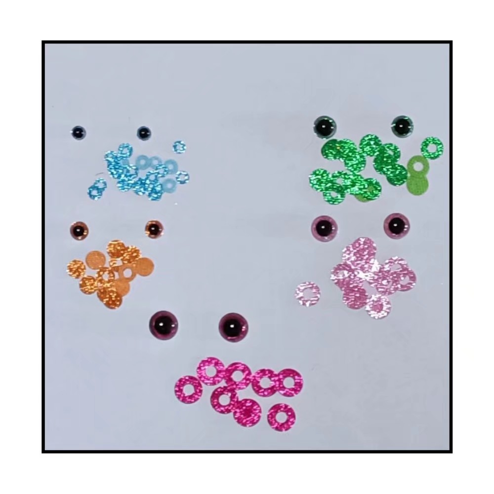 pu底彩色格利特闪片