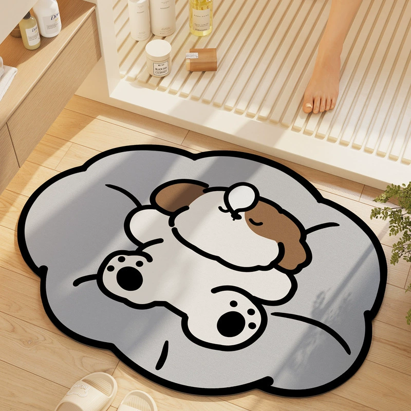 Лежащий кошачий диатомовая грязь коврик для домашнего использования