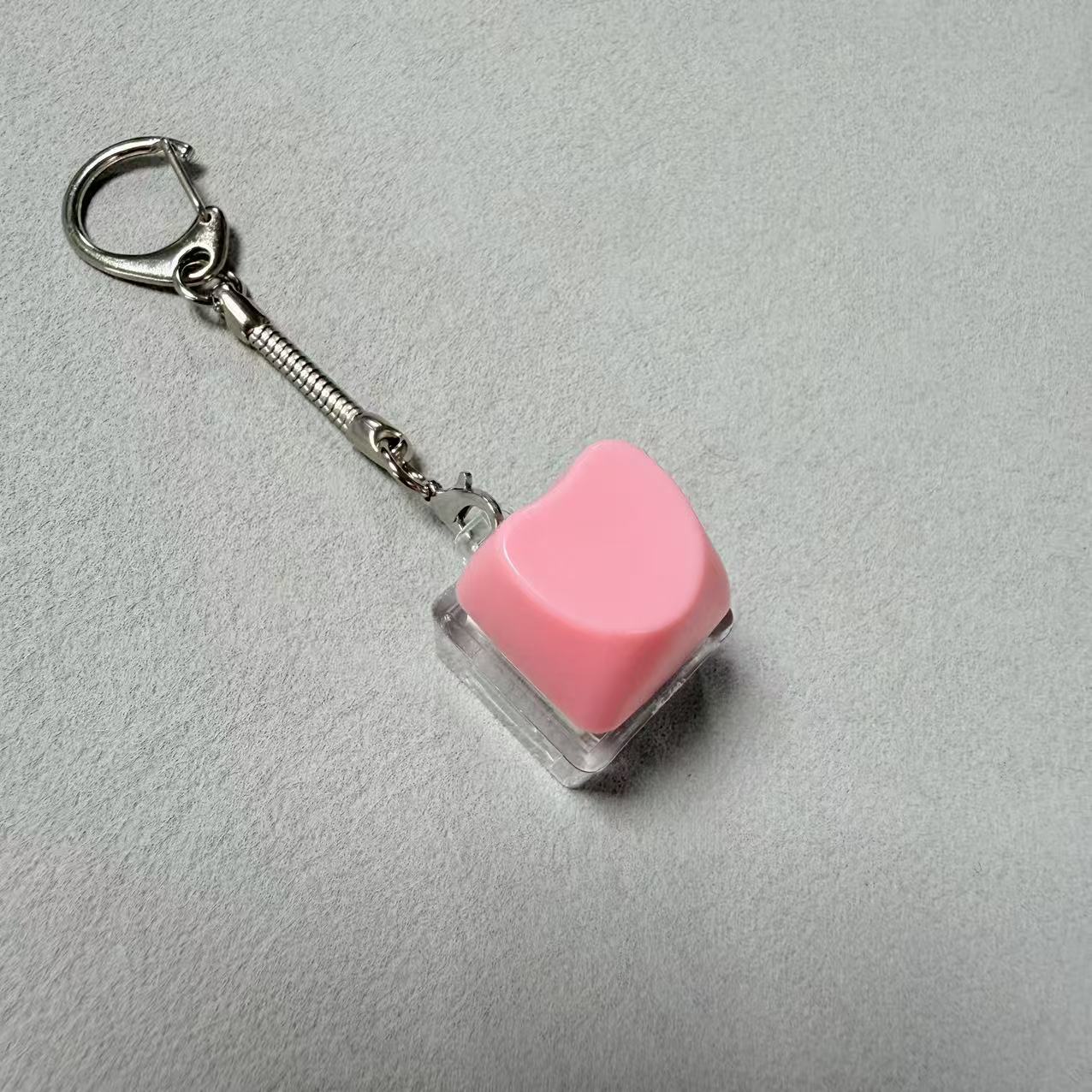 Single button transparent shell-no. 31 powder (love)-snake bone