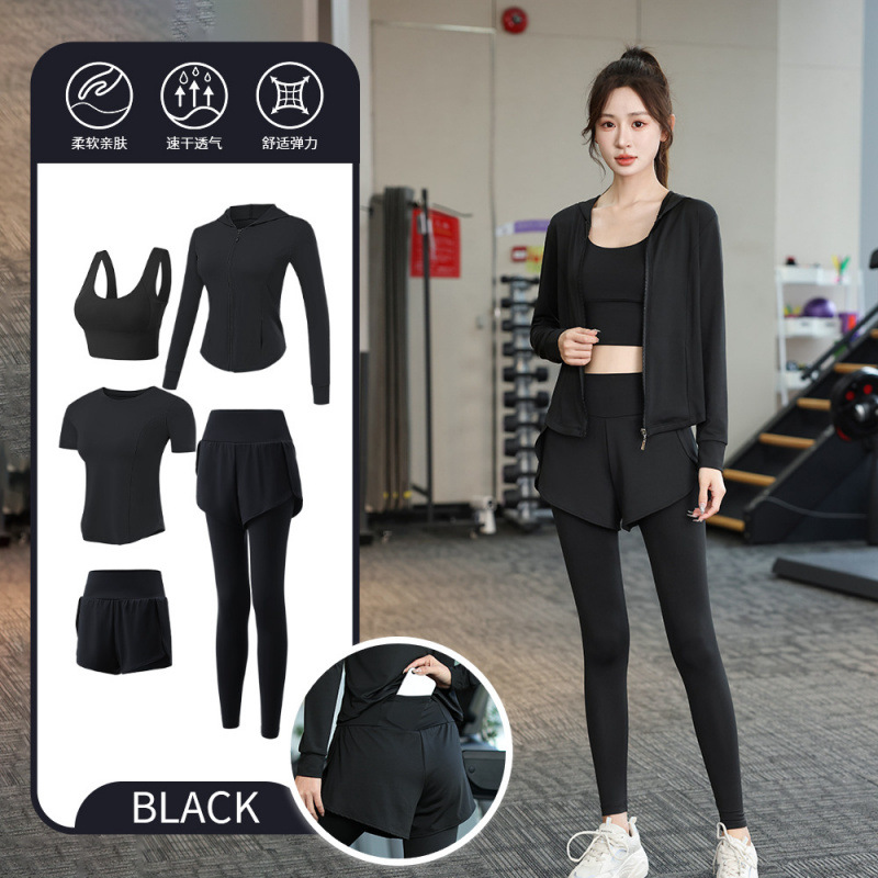 Juego de carrera para mujeres primavera y otoño principiantes de verano yoga deportivo rápido ropa seca trajes transpirables comercio exterior al por mayor