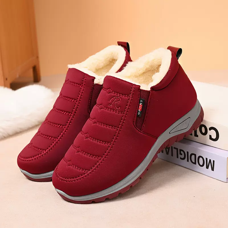 定制加工冬季布鞋男棉鞋加绒加厚保暖中老年防滑老人防滑耐磨