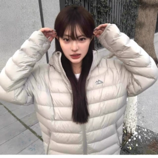 棉衣女短款轻薄细格横纹运动休闲连帽防寒服外套男女同款情侣棉服