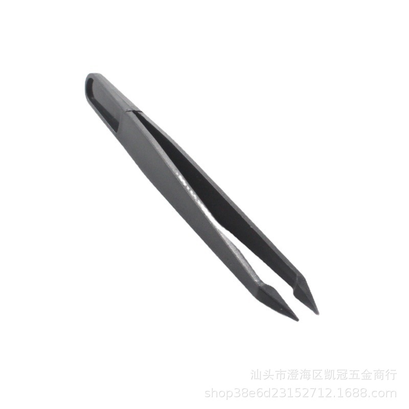 12CM塑料镊子ABS镊子直头弯头DIY手工钻石画工具