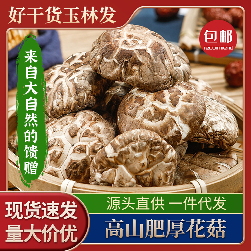 花菇干货肉厚剪根新鲜无熏硫干花菇冬菇煲汤炖汤炒菜蘑菇散装批发