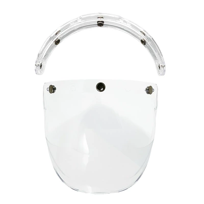 Dəbilqə (Kaska) aksesuarları with Curved Surface, Three-Button - transparent-transparent-bracket