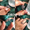 Zirconium, ring with stone, wedding ring, internet celebrity, wholesale