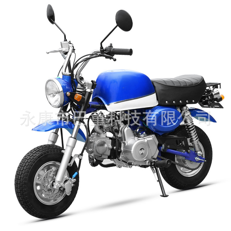 Mini Monkey retro motorcycle, petrol-powered two-wheeled scooter for commuting