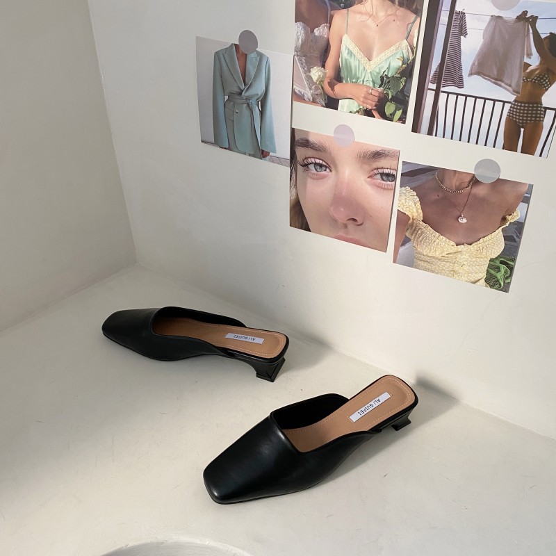 simple low-heel muller shoes NSHU39338