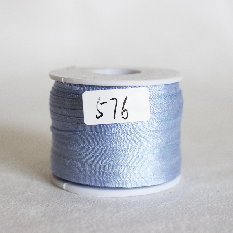 4 mm DIY mano cinta de seda flotante cinta de embalaje rosa cinta de color negro Ling Miao material de cinta para el cabello