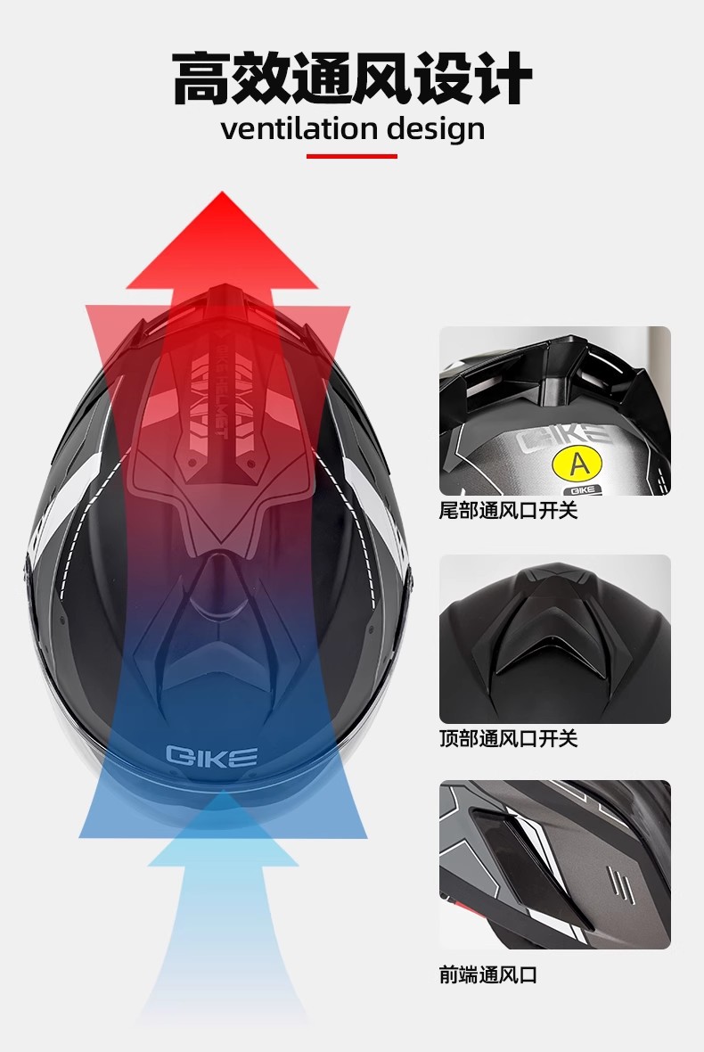 Motorcycle Helmet Ghost Face Helmet Anti-Fog Open Face Helmet Full Face Motorcycle Pedal Electric Vehicle 3C Certification Dropshipping