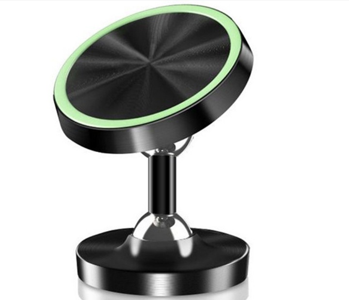 Tiktok doble Bola de metal luminoso soporte magnético de navegación logotipo teléfono móvil de navegación del coche de fábrica al por mayor