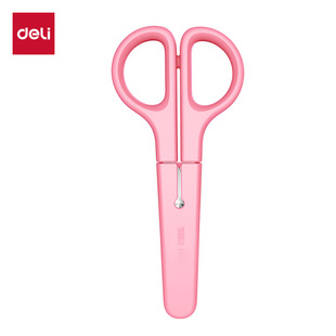 Deli stationery 6021 multifunctional stainless steel scissors student scissors children's hand scissors art scissors