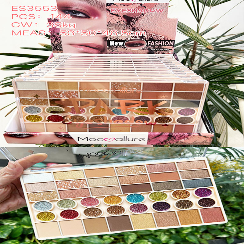 Nuevo Comercio exterior transfronterizo mate nacarado brillo polvo resaltar sombra de ojos placa multi-color maquillaje sombra de ojos placa sombra de ojos
