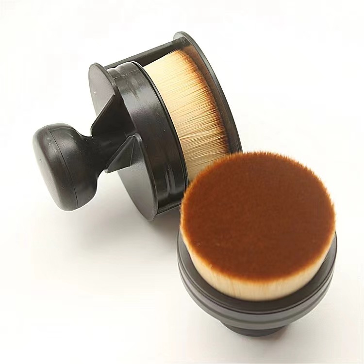 Cepillo de sello cepillo de base cepillo de maquillaje de cabeza plana cepillo de polvo de manicura multifuncional cepillo de neumáticos de pelo suave cepillo de limpieza de automóviles