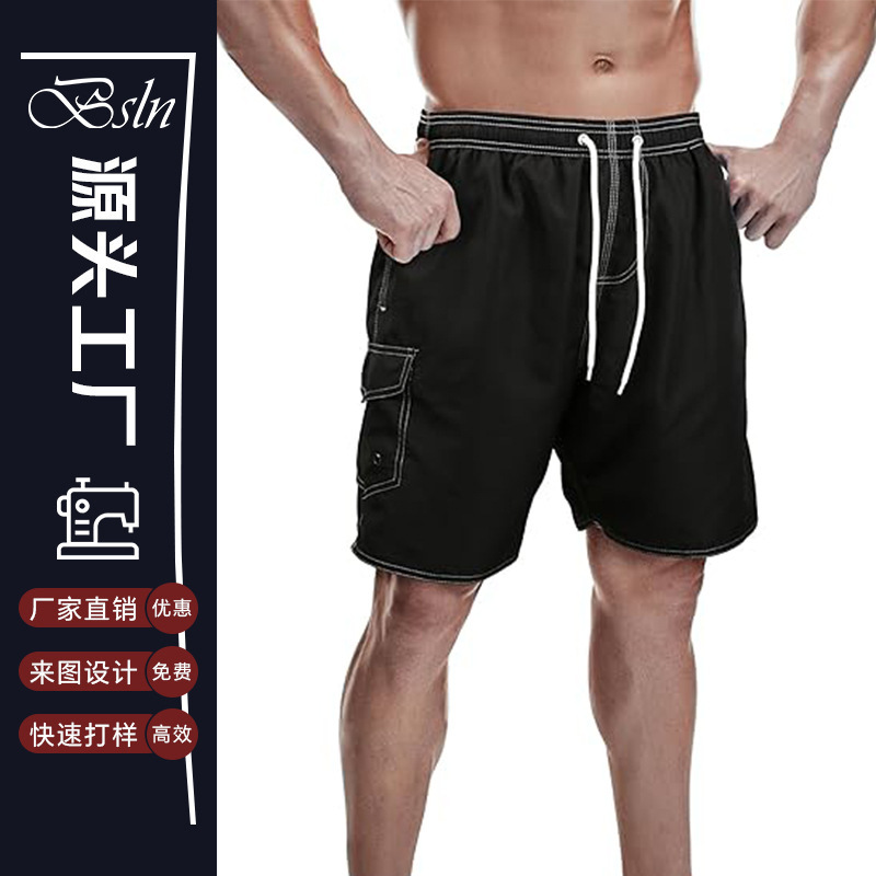 Cross-Border European and American Customized Amazon Men's Swim Trunks Quick-Drying Swim Shorts with Mesh Lining Cross-Border European and American Customized Amazon Men's Swim Trunks Quick-Drying Swim Shorts with Mesh Lining