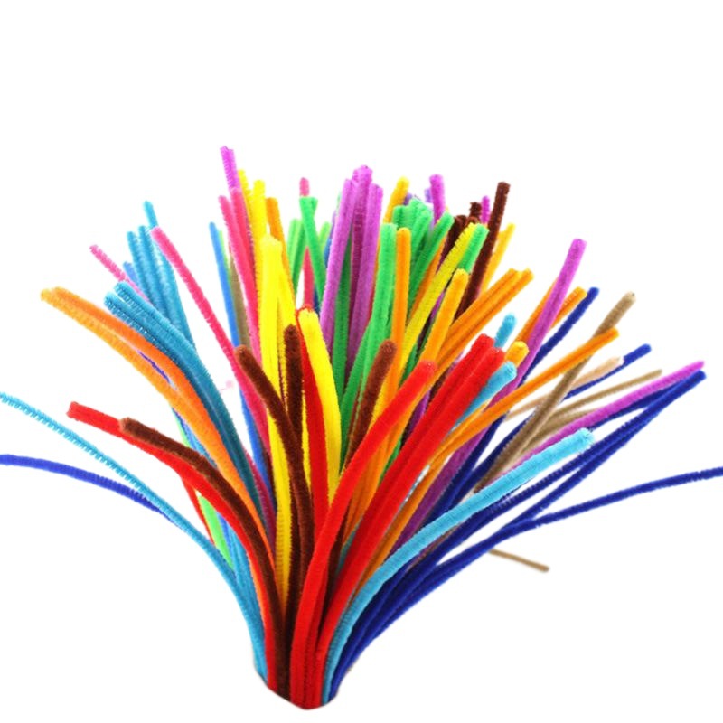 Ventas directas de la fábrica raíz del pelo niños DIY material protección del medio ambiente paquete lana raya al por mayor kindergarten juguetes educativos Twist stick