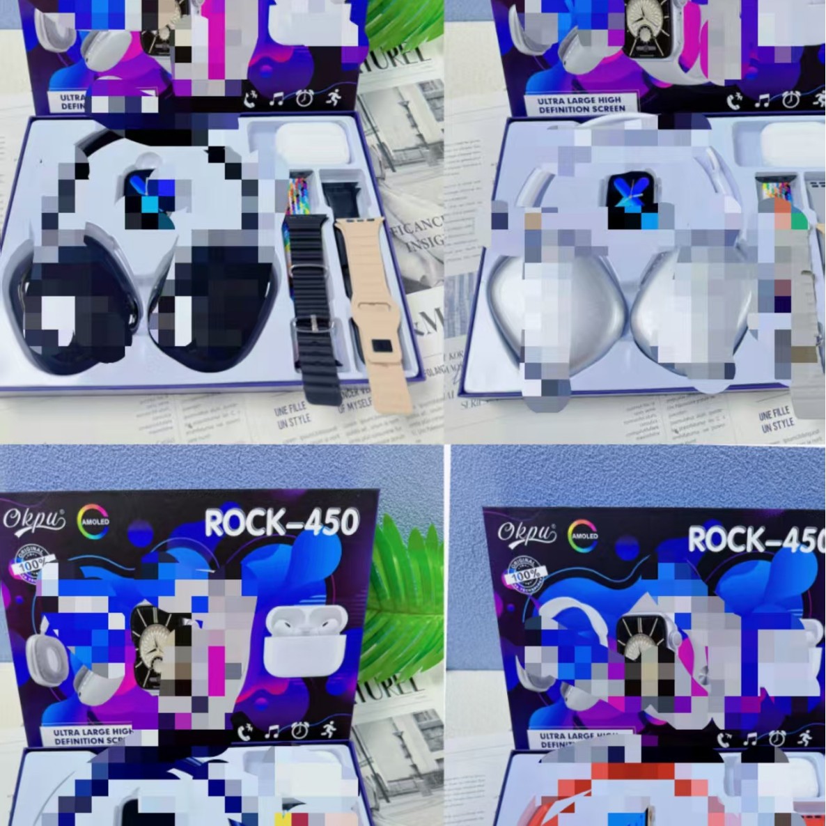 New Cross-Border R0Ck450 Smart Watch Set S10 Business Plus Headset Bluetooth Wireless Small Headset