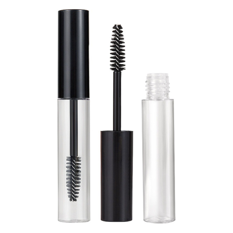 De gama alta DIY soplado botella redonda transparente labio tubo delineador de ojos tubo de pestañas tubo 10ml tubo vacío maquillaje profesional material de embalaje en stock