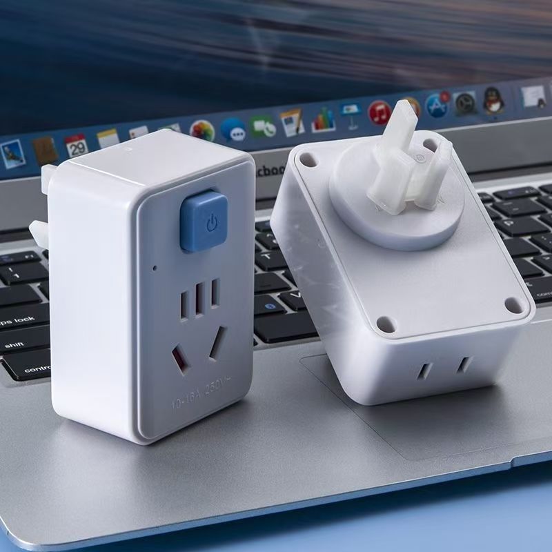 国标纯铜带开关插座三插头家用10A免拔插头大功率4000W空调热水器