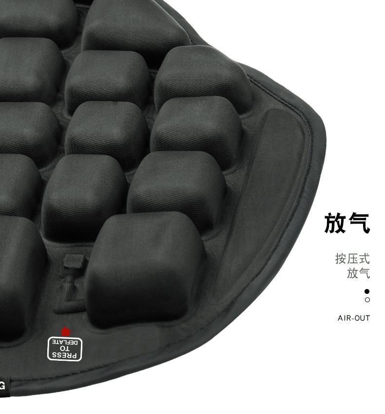 Cross-border Amazon 3D anti-gravity inflatable Harley motorcycle seat cover shock-absorbing breathable electric vehicle summer seat cushion