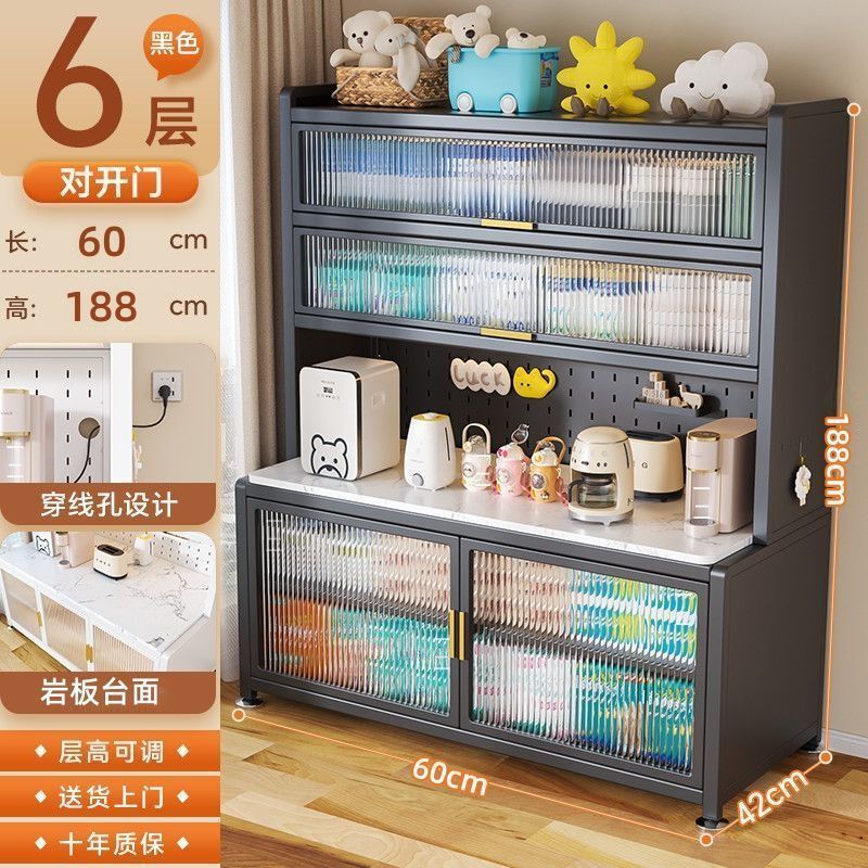 加厚婴儿喂养台收纳柜宝宝用品健康多层多功能置物架大容量储物柜|undefined