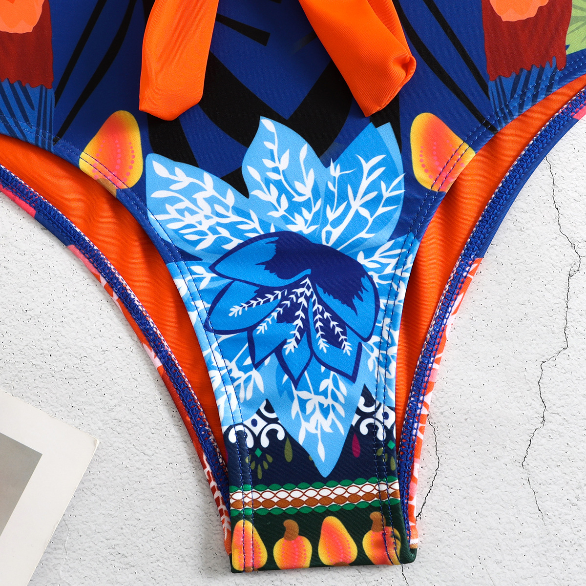 315g Weight Short Sleeve Sleeve Length Polyester Fabric Type Short Top Length One-pieces Tops Type 1 Piece Quantity Swimming Occasion V Neck Neckline Slim Fit Type Printing Pattern Women's Gender Vacation Style Women's Vacation Printing 1 Piece One Piece Swimwear 7