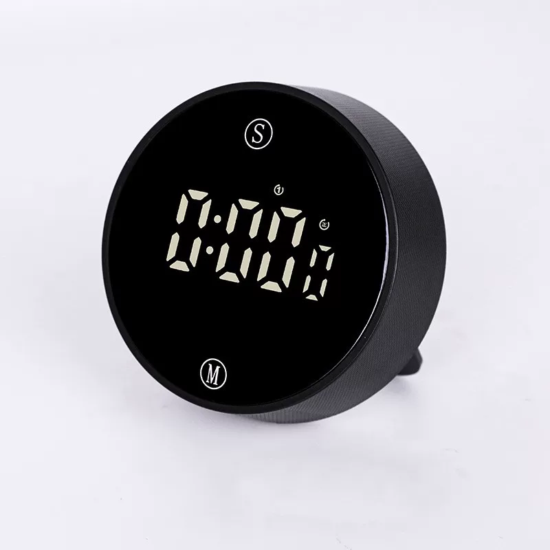 Таймер-ротор с магнитом, LED, бесшумный, кухонный таймер для самоконтроля, для выпечки и использования на улице