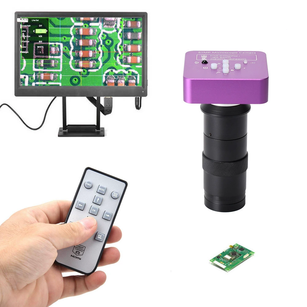 Трансграничная, предназначенная для микроскопа Haiyue 51 миллион пикселей, камера для ремонта мобильных телефонов, увеличительное стекло 130 раз