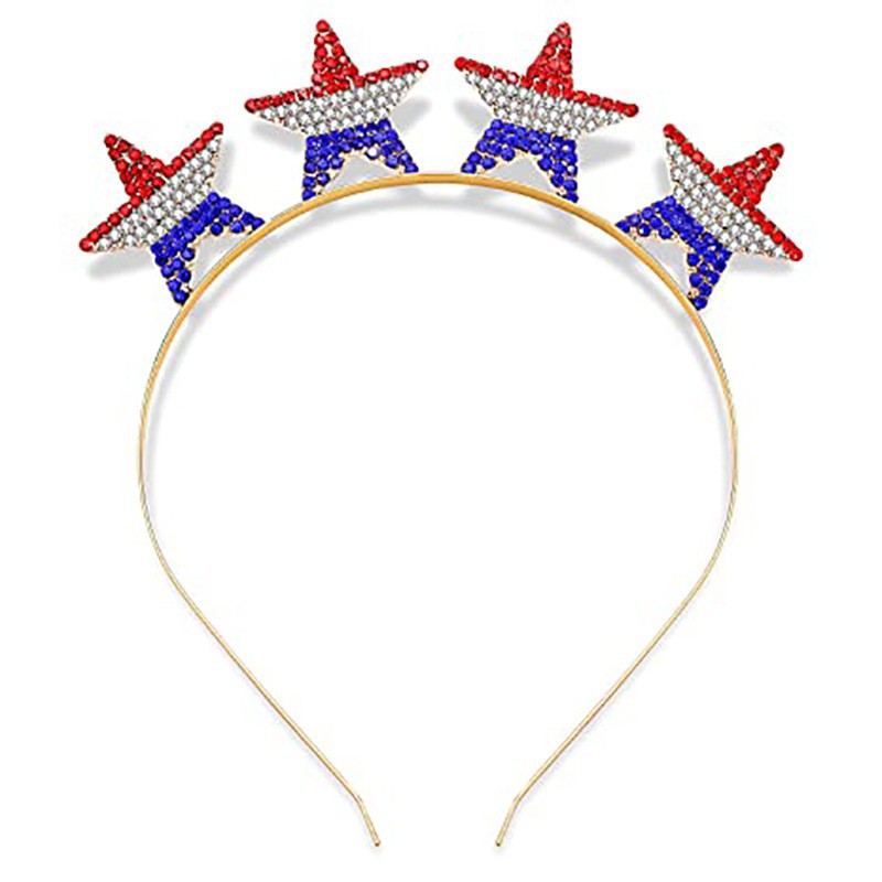 Fashion Star Alloy Inlay Rhinestones Hair Band 1 Piece display picture 11