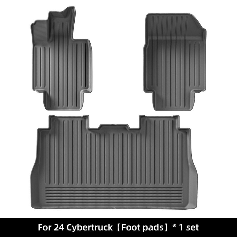 Tesla TPE Car Floor Mats for 24 Tesla Cybertruck (Modelə uyğun ayaqaltı) - 24-tesla-cybertruck-single-layer-floor-mat-w240004278