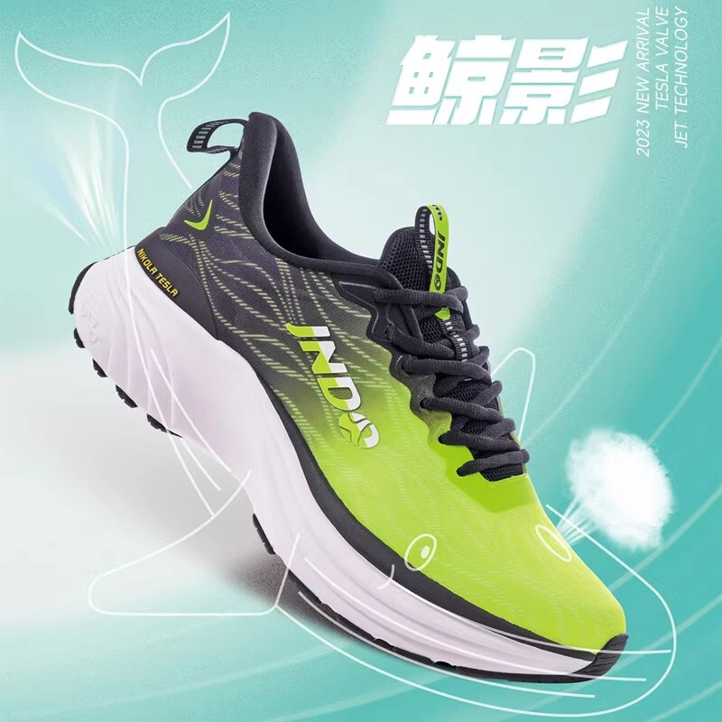 Jindong Jndo Jet Running Shoes Tesla Valve Breathing Shoes Unisex Mesh Sports Shoes Running Shoes for Men