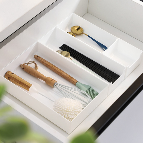 Drawer compartment storage box, desk cabinet, free matching storage box, kitchen cosmetics storage partition box