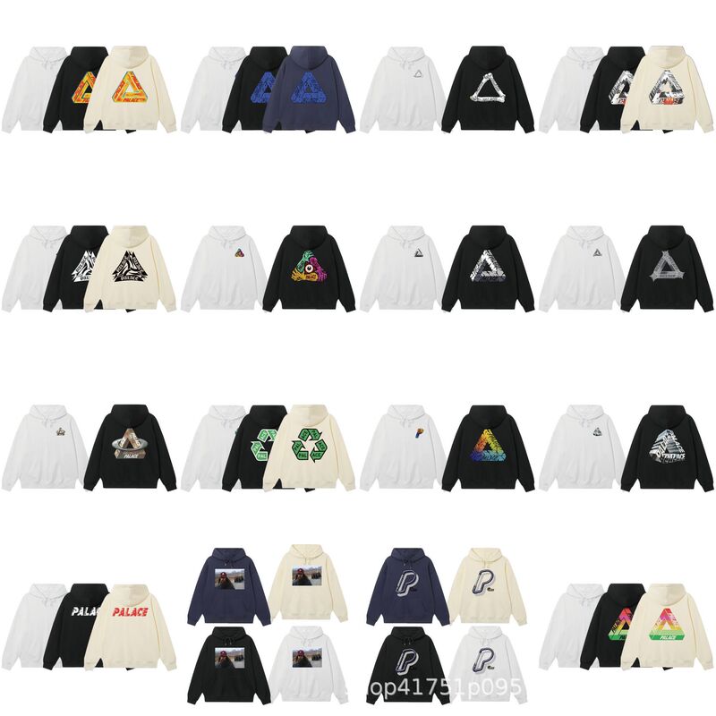 Trendy Brand Palace Phantom Forrest Gump Large Triangle Print Autumn and Winter Unisex Couple Loose Versatile Hooded Sweatshirt