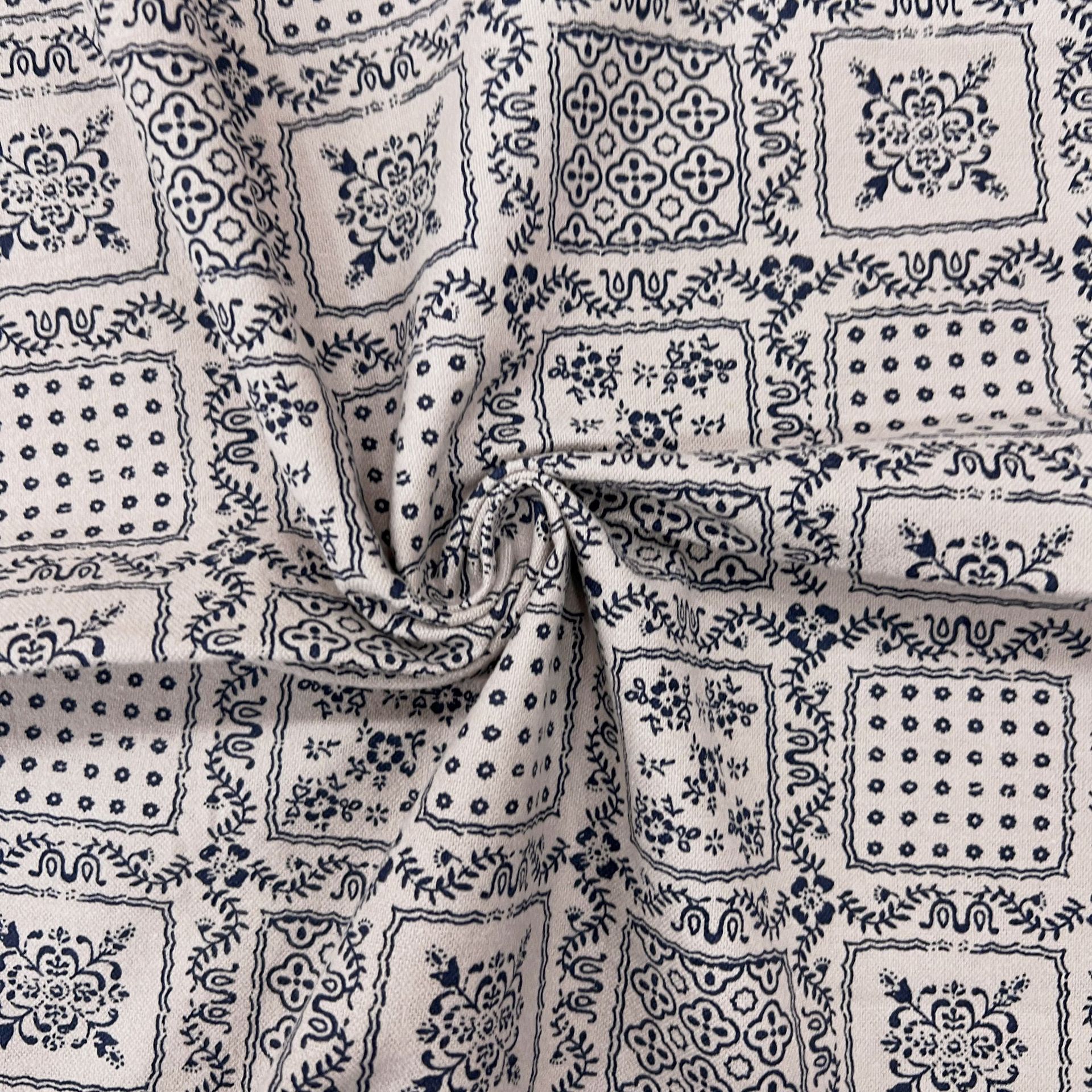 22049#永和花-DZ01-68#荞麦色印丈青花