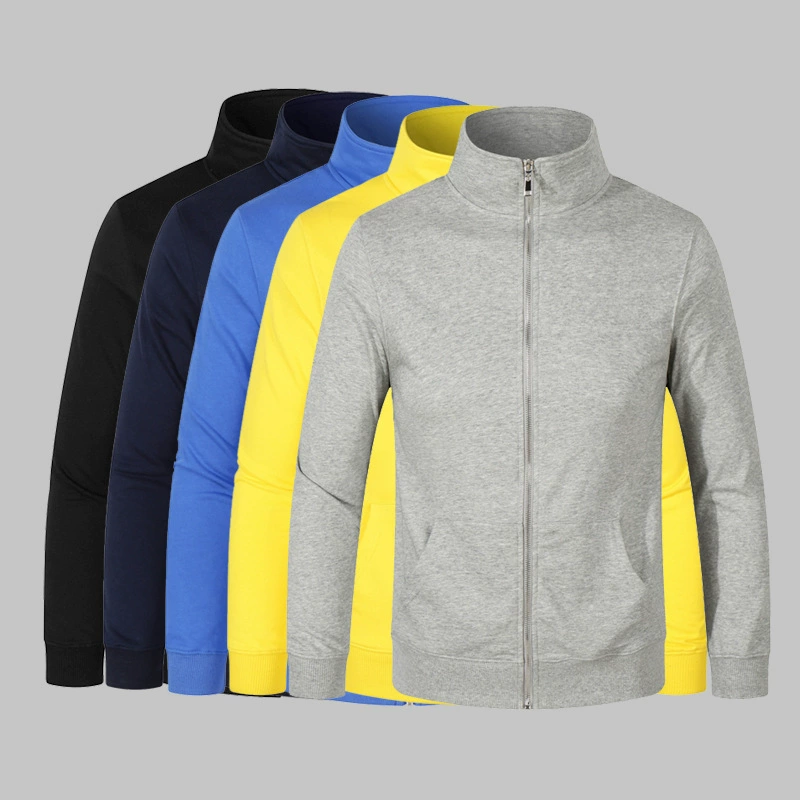 Penguo Men весна и осень 2025 новый 300 г. Мастерская свободная мужская и женская кардиган свитер сплошная куртка на молнии