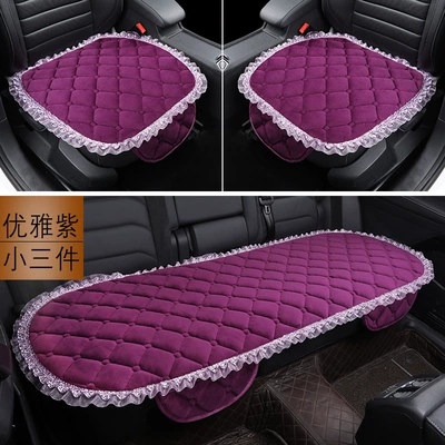 2024 lace gold velvet: Wool pad - elegant-purple-three-piece-set