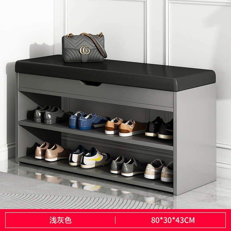 스타일 3 80/30/43 라이트 그레이 + 블랙 가죽 쿠션