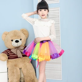 童半身裙;半身裙;儿童表演服