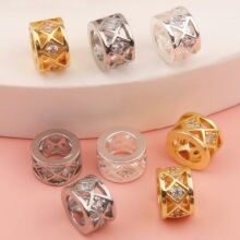 18K�~僽�����ɫ��ʯͰ�����θ�����܇݆diy�ֹ�ˮ���Ʒ���