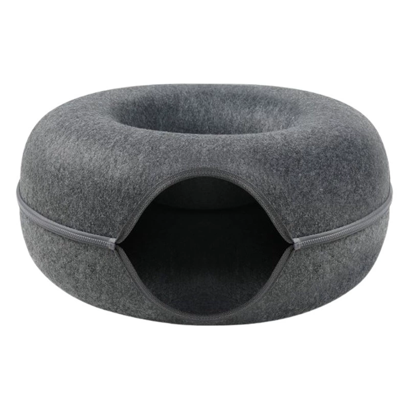Трансграничная оптовая продажа войлочное кошачье гнездо туннель-пончик кошачье гнездо Four Seasons универсальное кошачье гнездо полузакрытое съемное кошачье гнездо