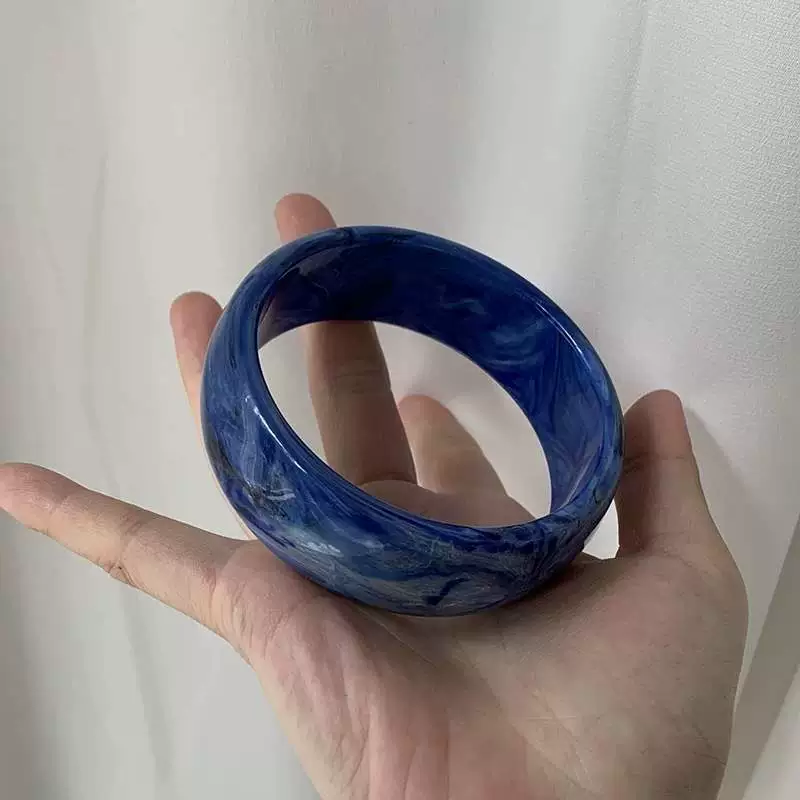 Retro acrylic geometric brand small design bracelet, Chinese style