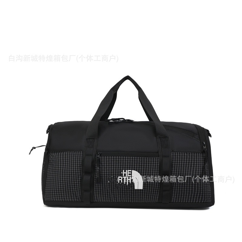 新款北臉大容量单肩斜挎包学生行李旅行登机手提包T/NF运动健身包|undefined