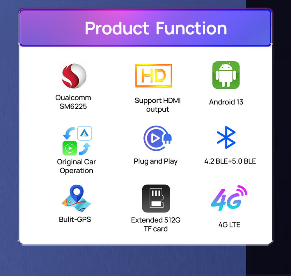 Cross-Border Carlinkit Qualcomm Sdm660 Wireless Carplay Box Adapter HDMI Car-Machine Interconnection Vehicle-Mounted Device