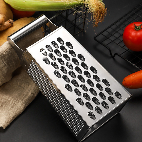 Stainless steel four-sided grater for home kitchen multi-functional tower vegetable and fruit slicer ginger and garlic grinder